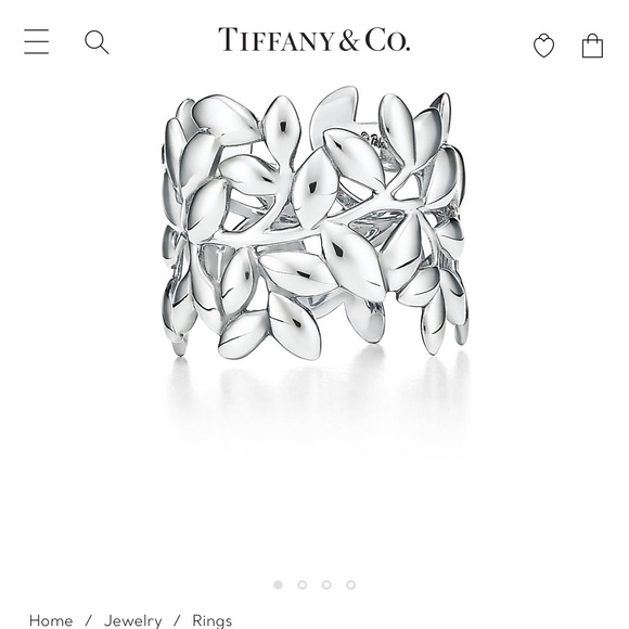 Tiffany & Co. Jewelry - Original Tiffany & Co silver Olive Leaf band ring
